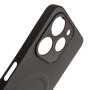 Чохол Carbon Shield with Ring для Realme Note 70 4G / Note 70T з підтримкою бездротової зарядки сірий