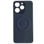 Чохол Carbon Shield with Ring для Realme Note 70 4G / Note 70T з підтримкою бездротової зарядки сірий