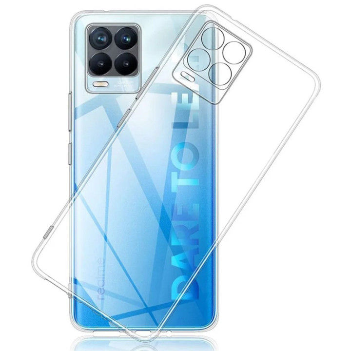 Прозорий чохол із твердого полікарбонату для Realme 8 / 8 Pro, Transparent