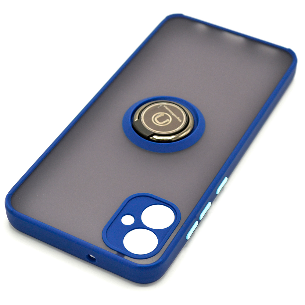 Чехол - накладка TPU Color Matte Ring для Samsung Galaxy A05 синий