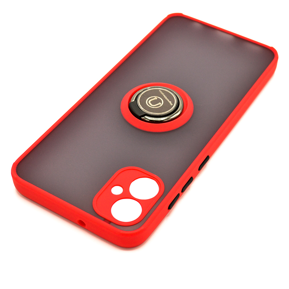 Чохол - накладка TPU Color Matte Ring для Samsung Galaxy A05 червоний
