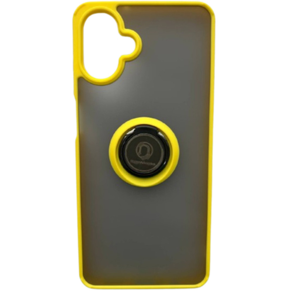 Чохол - накладка TPU Color Matte Ring для Samsung Galaxy A07 4G жовтий