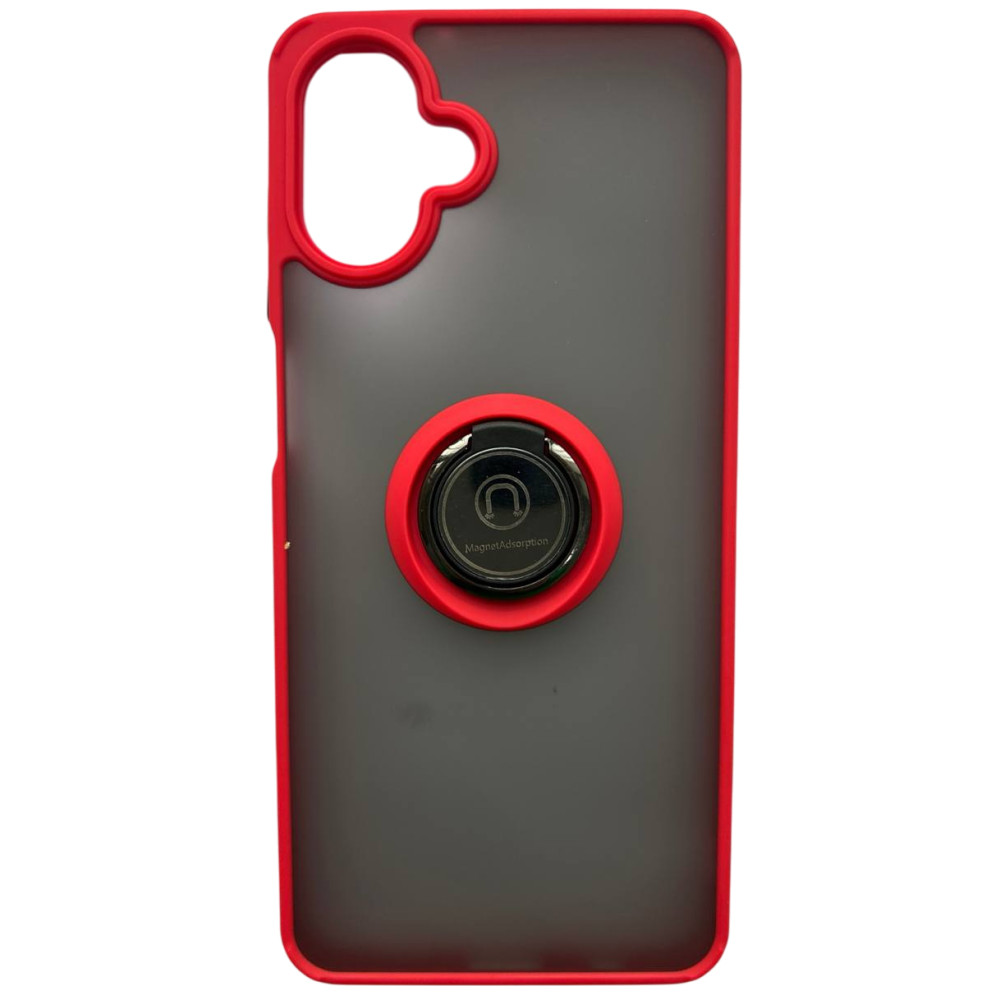 Чохол - накладка TPU Color Matte Ring для Samsung Galaxy A07 4G червоний