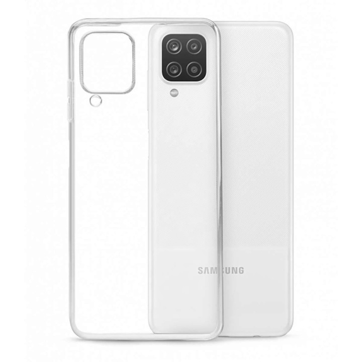 Прозрачный силиконовый чехол накладка Oucase для Samsung Galaxy A12 (A125), Transparent