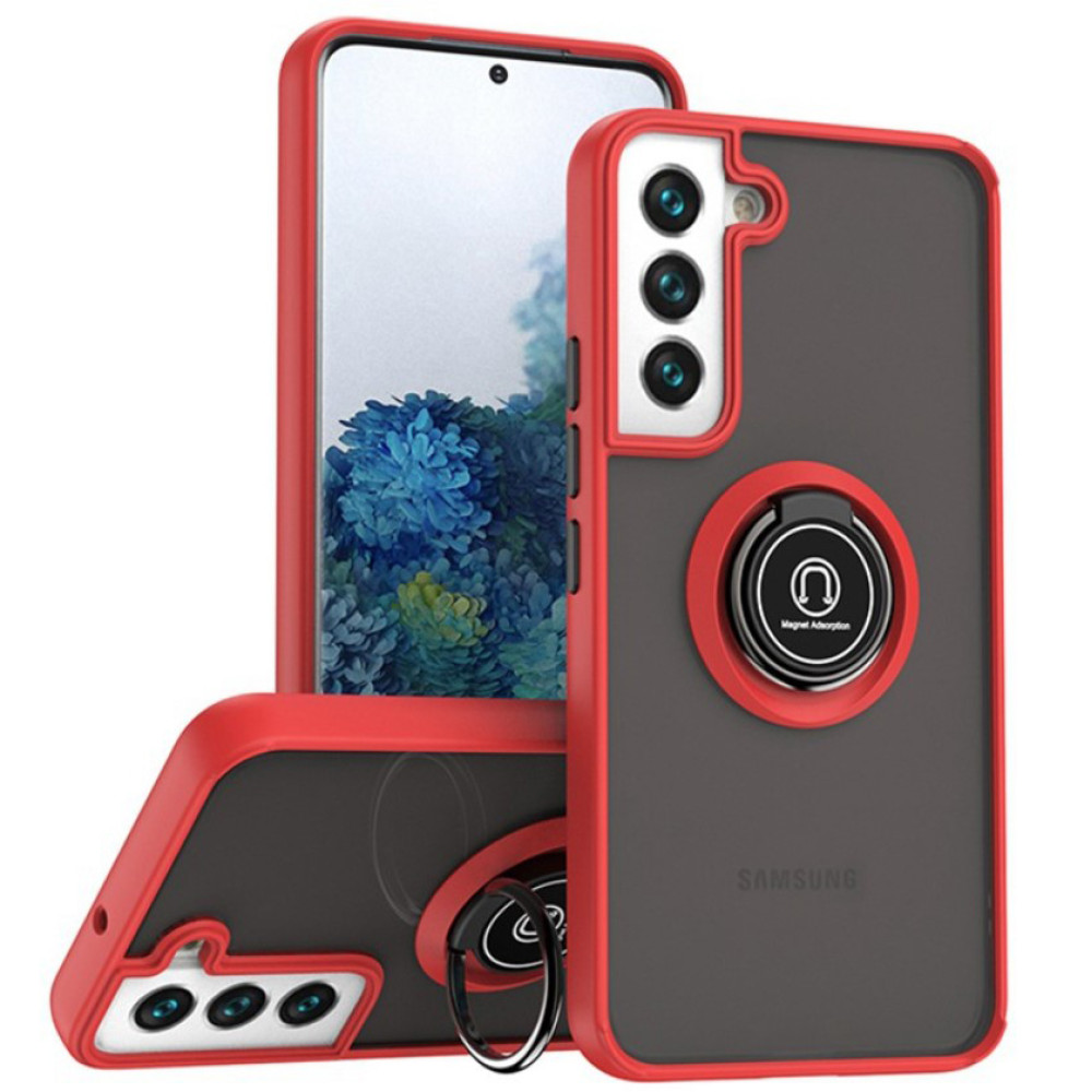 Чохол - накладка TPU Color Matte Ring для Samsung Galaxy A17 5G червоний