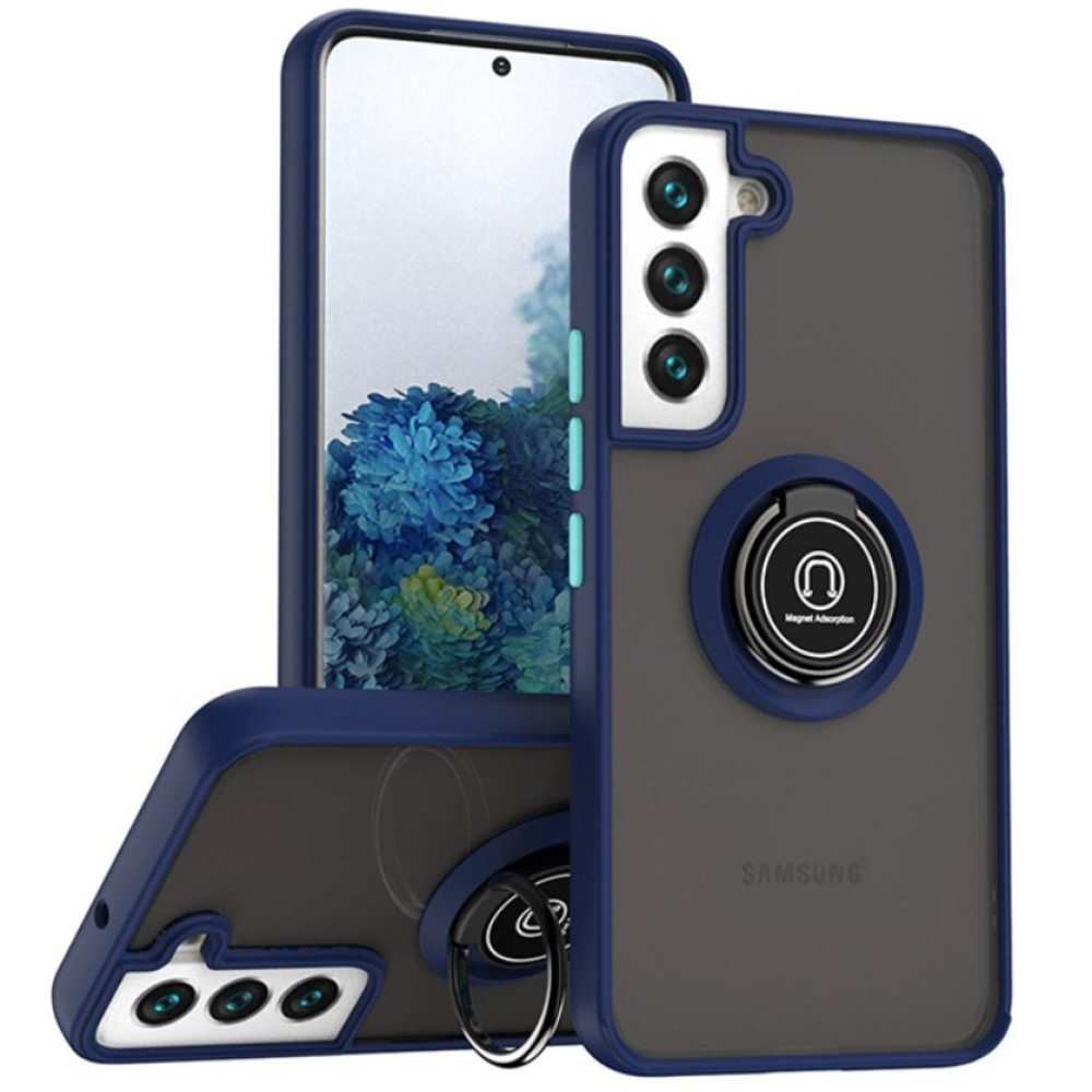 Чохол - накладка TPU Color Matte Ring для Samsung Galaxy A17 5G синій