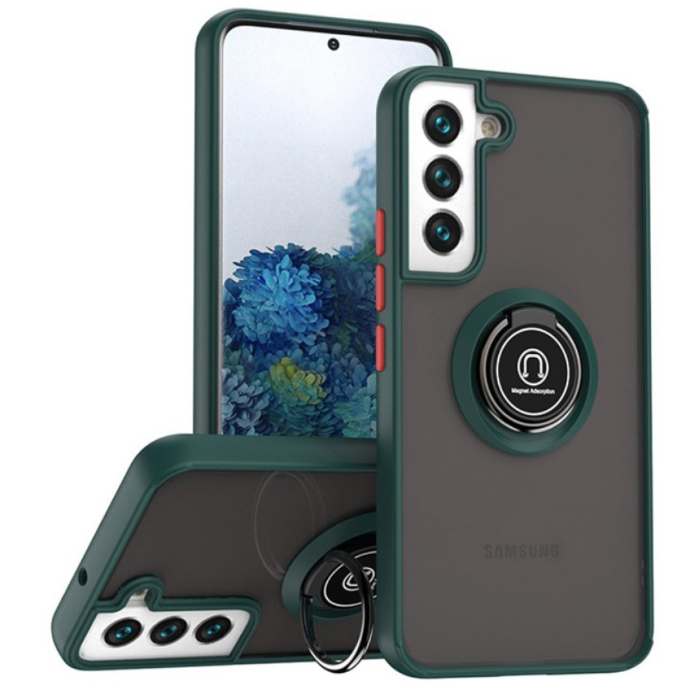 Чохол - накладка TPU Color Matte Ring для Samsung Galaxy A17 5G зелений