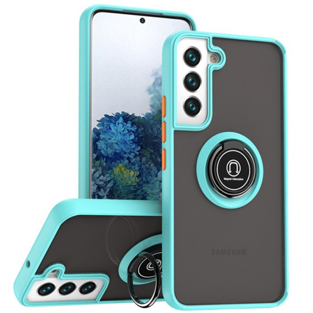 Чохол - накладка TPU Color Matte Ring для Samsung Galaxy A17 5G блакитний