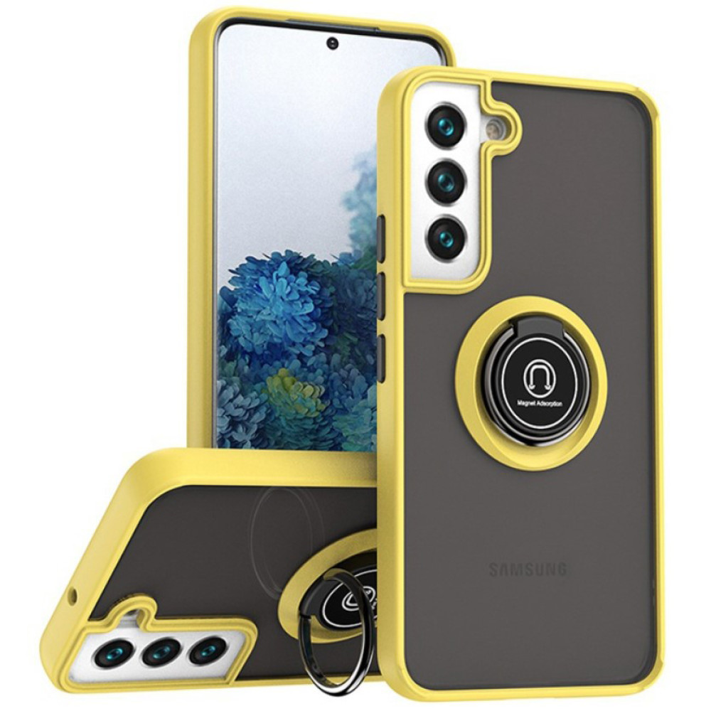 Чохол - накладка TPU Color Matte Ring для Samsung Galaxy A17 5G жовтий