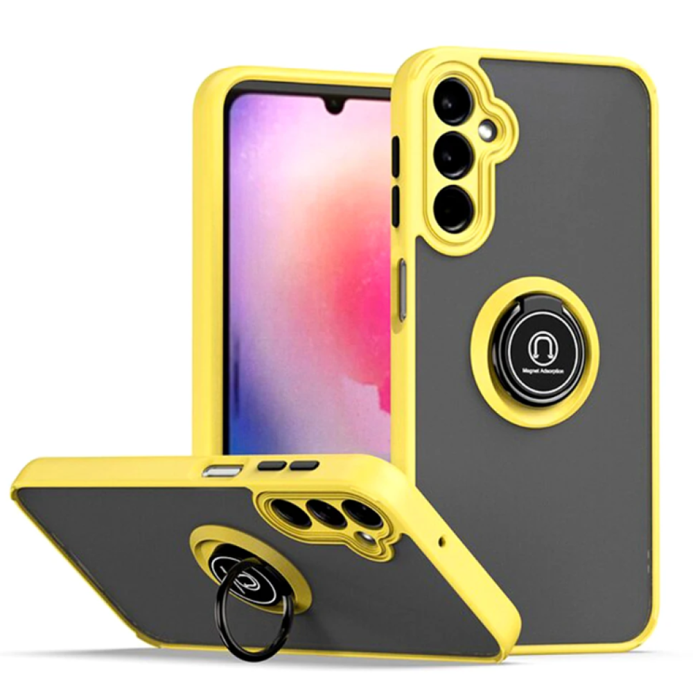 Чохол накладка TPU Color Matte Ring для Samsung Galaxy M34 5G жовтий