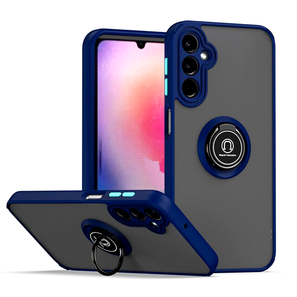 Чехол-накладка TPU Color Matte Ring для Samsung Galaxy A24 4G синий