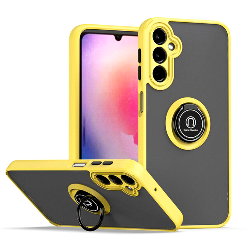 Чохол-накладка TPU Color Matte Ring для Samsung Galaxy A24 4G жовтий