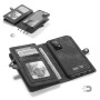 Чехол-кошелек CaseMe Retro Leather для Samsung Galaxy A72, Black