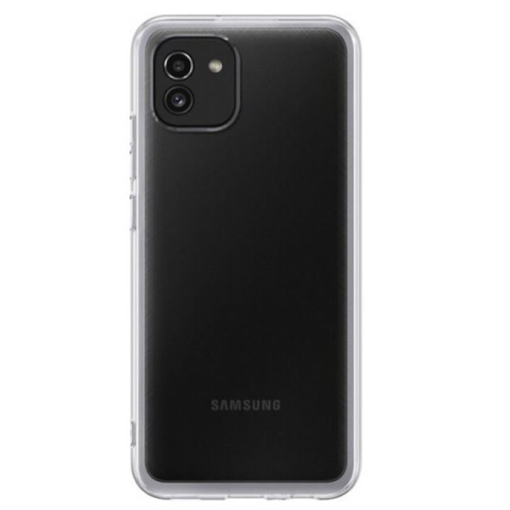 Прозрачный силиконовый чехол-накладка Oucase для Samsung Galaxy A03 (A035)