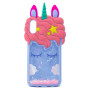 Силіконовий чохол Epik 3D Unicorn Sparkles для Samsung Galaxy A10, Lilac-pink