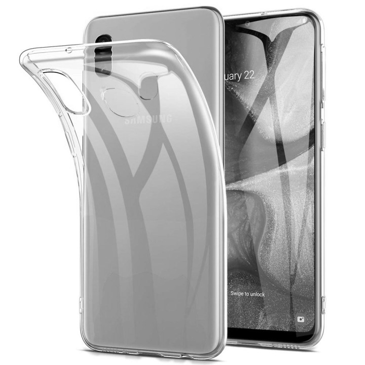 Прозрачный силиконовый чехол-накладка Oucase для Samsung Galaxy A30 (A305) / A20 (A205)
