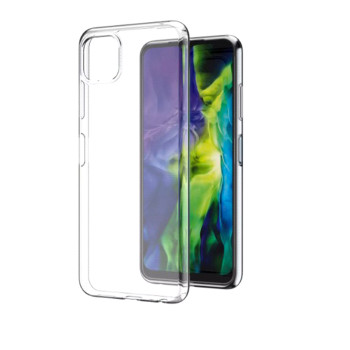 Прозрачный силиконовый чехол накладка Oucase для Samsung Galaxy A22 5G, Transparent