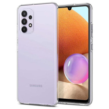 Прозрачный силиконовый чехол накладка Oucase для Samsung Galaxy A32 (A325), Transparent