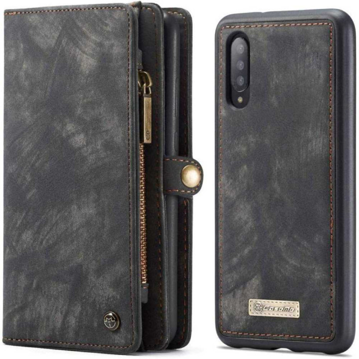 Чехол-кошелек CaseMe Retro Leather для Samsung Galaxy A50, Black
