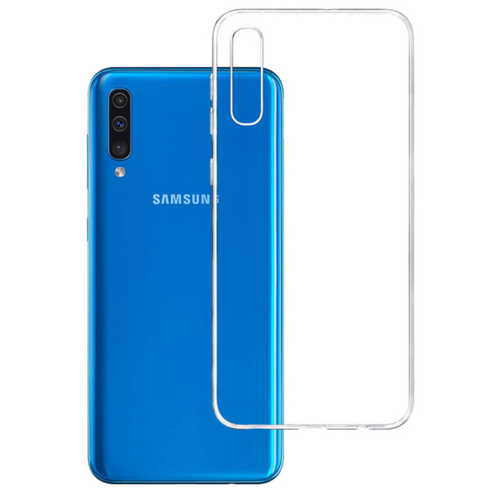 Прозрачный силиконовый чехол-накладка Oucase для Samsung Galaxy A50 (A505) / A30S