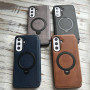 Чохол - книжка WD Leather Shield 360 для Samsung Galaxy A57 5G з магнітним кільцем