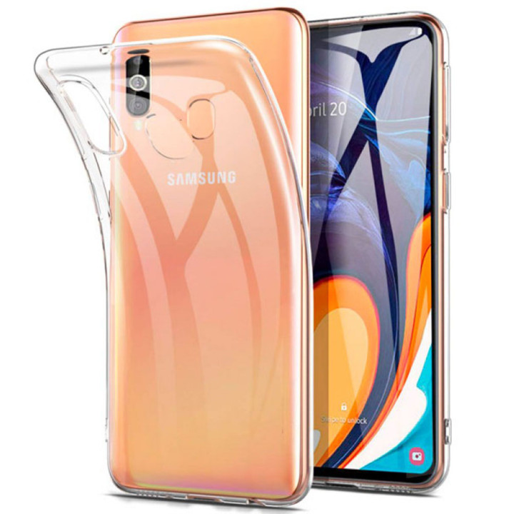 Прозрачный силиконовый чехол-накладка Oucase для Samsung Galaxy A60 (2019)