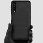Чехол накладка Polished Carbon для Samsung Galaxy A7 2018