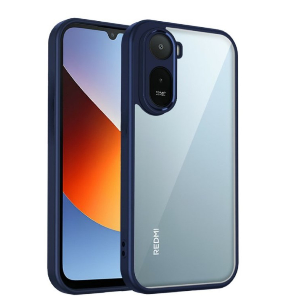 Чохол Color Armor Shell для Xiaomi Redmi A7 Pro 4G / Poco C85X 5G із захистом для камери синій