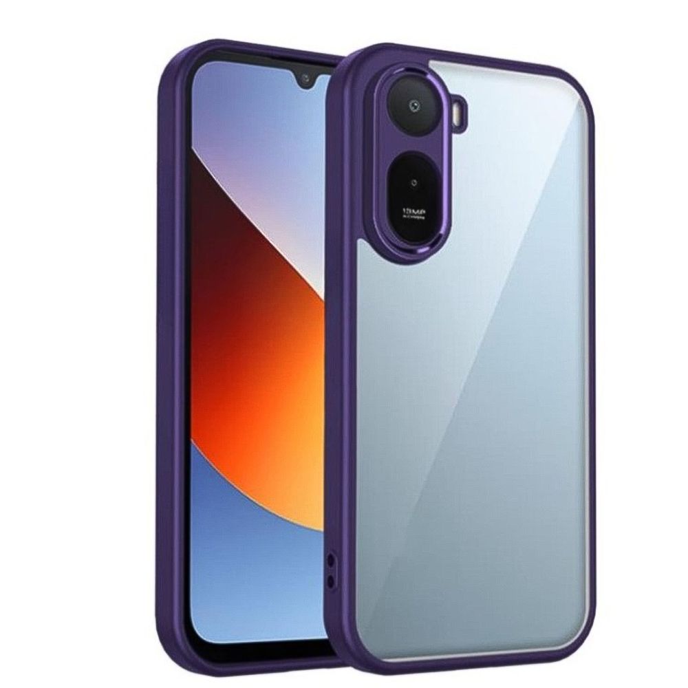 Чохол Color Armor Shell для Xiaomi Redmi A7 Pro 4G / Poco C85X 5G із захистом для камери фіолетовий