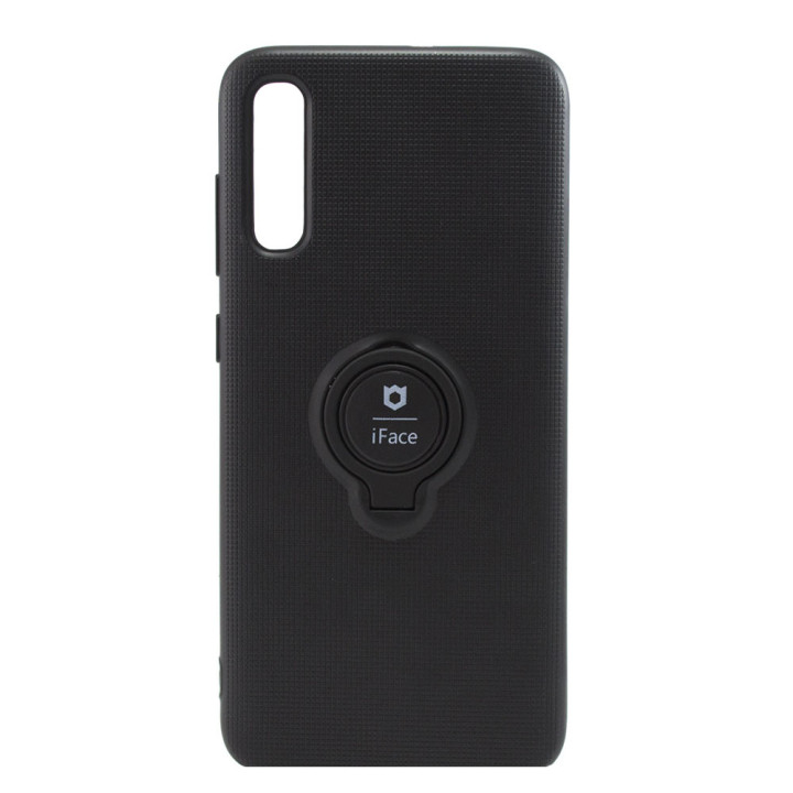 Чохол накладка iFace з кільцем для Samsung Galaxy A70 (A705), Black