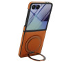 Чохол Leather PU Ring для Samsung Flip7 з підтримкою безпровідної зарядки 