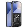 Чохол Ricco Robot Case для Samsung Galaxy Flip7 з металевим кільцем - тримачем червоний