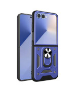 Чехол Ricco Robot Case для Samsung Galaxy Flip7 с металлическим кольцом - держателем