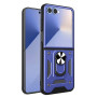 Чохол Ricco Robot Case для Samsung Galaxy Flip7 з металевим кільцем - тримачем червоний