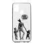 Чехол-накладка Glass Case Girls для Samsung Galaxy M30s