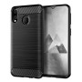 Чехол накладка Polished Carbon для Samsung Galaxy M20