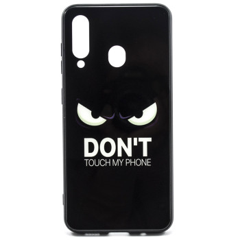 Чохол Glass Case Don't touch my phone для Samsung Galaxy M40 / A60