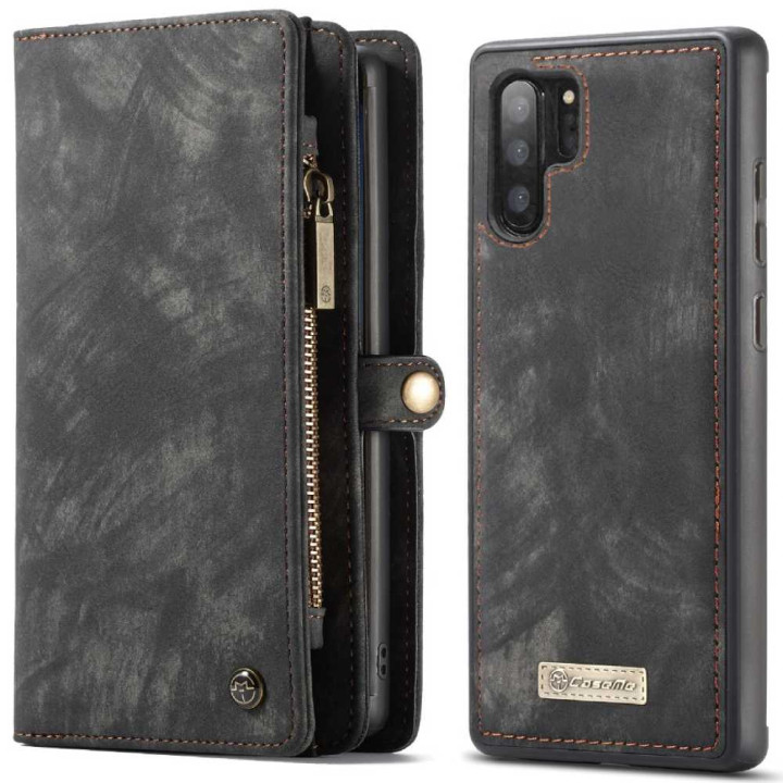 Чохол-гаманець CaseMe Retro Leather для Samsung Galaxy Note 10 Plus, Black