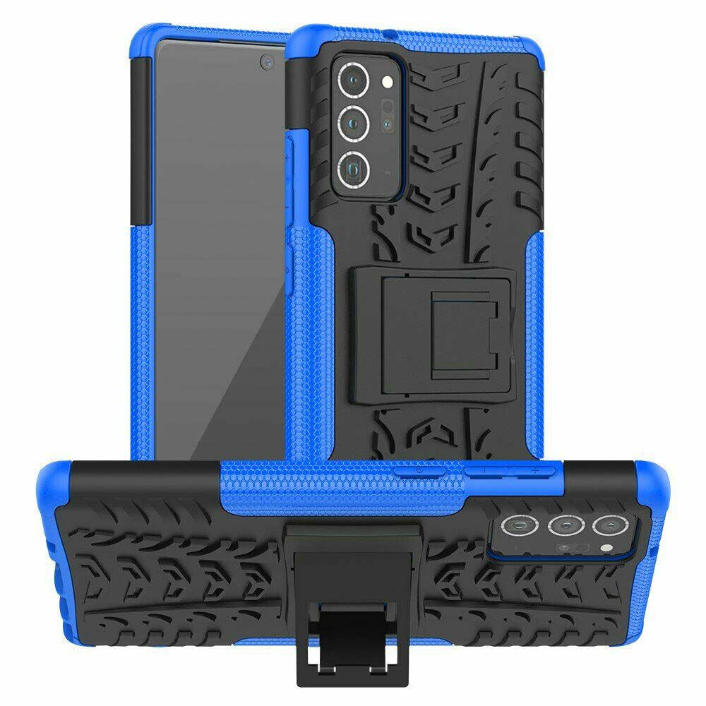 Бронированный чехол Armored Case для Samsung Galaxy Note 20 Ultra синий