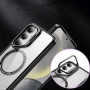 Чехол-накладка Armor Clear Kickstand для Samsung Galaxy S24 FE с магнитным кольцом