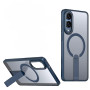Чехол Color Matte with Metal Stand для Samsung Galaxy S25 Edge с поддержкой беспроводной зарядки и выдвижной подставкой