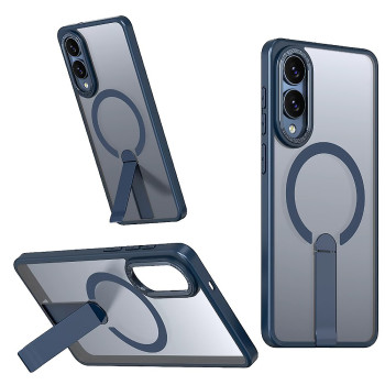 Чехол Color Matte with Metal Stand для Samsung Galaxy S25 Edge с поддержкой беспроводной зарядки и выдвижной подставкой