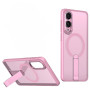 Чехол Color Matte with Metal Stand для Samsung Galaxy S25 Edge с поддержкой беспроводной зарядки и выдвижной подставкой