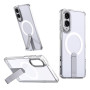 Чехол Color Matte with Metal Stand для Samsung Galaxy S25 Edge с поддержкой беспроводной зарядки и выдвижной подставкой
