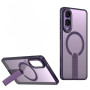 Чехол Color Matte with Metal Stand для Samsung Galaxy S25 Edge с поддержкой беспроводной зарядки и выдвижной подставкой