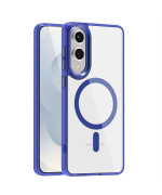 Чехол Ice Color Frame Magnetic Ring для Samsung Galaxy S25 Edge с поддержкой беспроводной зарядки