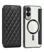 Чехол книга Lingge Glass для Samsung Galaxy S25 Edge с Mag - кольцом и защитой на камеру