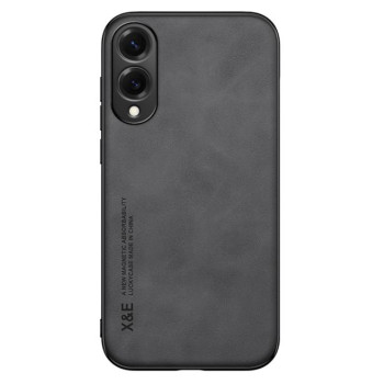 Кожаный чехол X&E для Samsung Galaxy S25 Edge с металлической вставкой