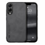 Кожаный чехол X&E для Samsung Galaxy S25 Edge с металлической вставкой зеленый