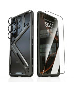 Чохол Metal Bamper Luphie Design для Samsung Galaxy S25 Ultra / CD Pattern на камеру / захисна плівка Ceramics Full Coverage